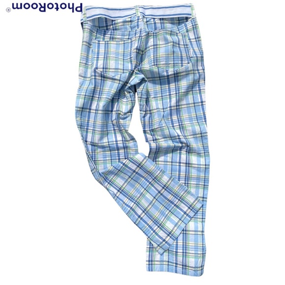 RARE Y2K LOW RISE ANKLE LENGTH PLAID TROUSERS CLASSIC PLAID PANTS ⭐️⭐️⭐️⭐️⭐️ - Picture 6 of 11